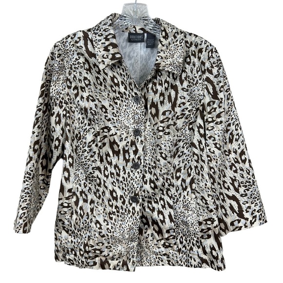 Additions by Chico’s Animal Print Light Weight Jacket - Picture 5 of 11